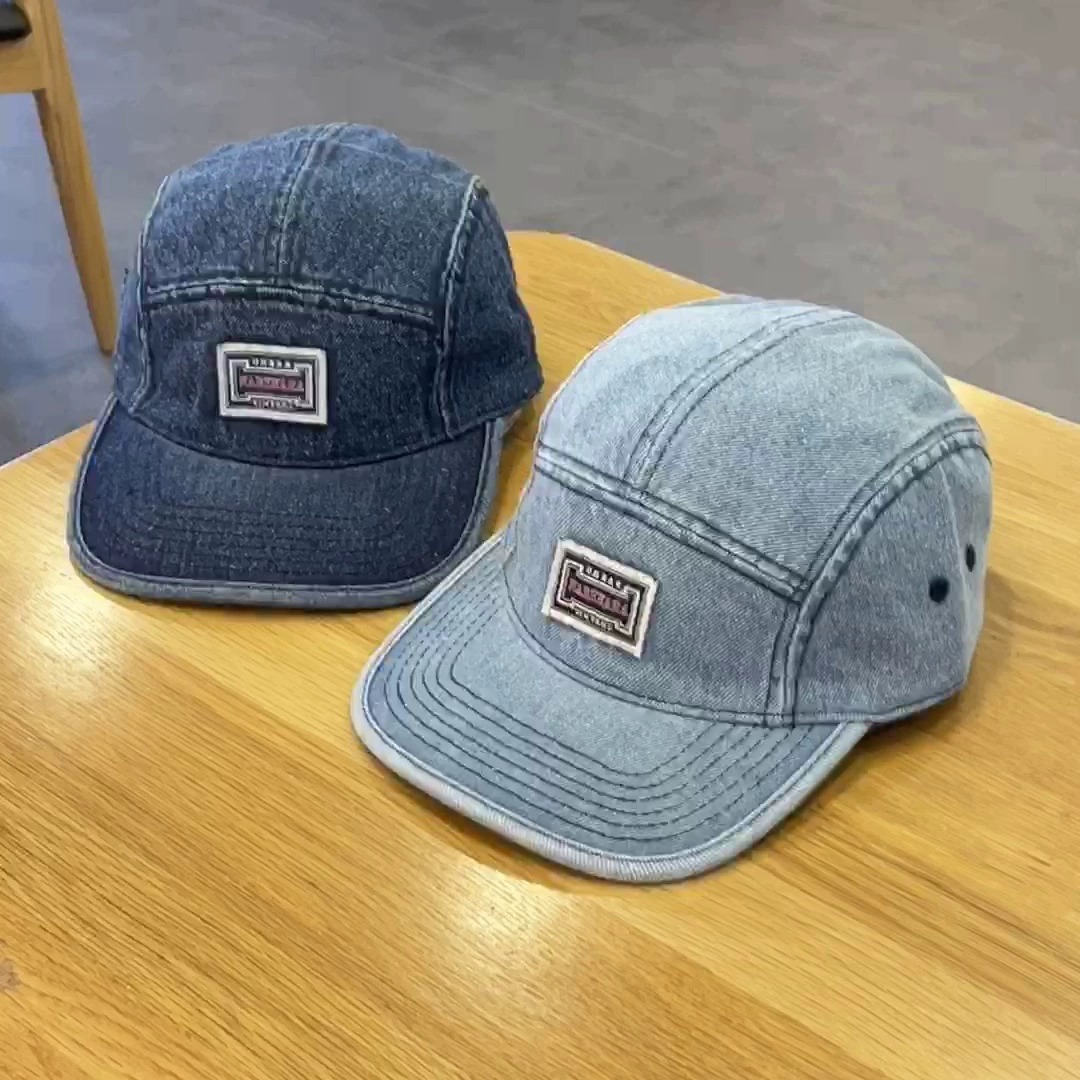 Vintage Flat Brim Denim Baseba - огляд і ціна Corduroy Cap 5 Panel
