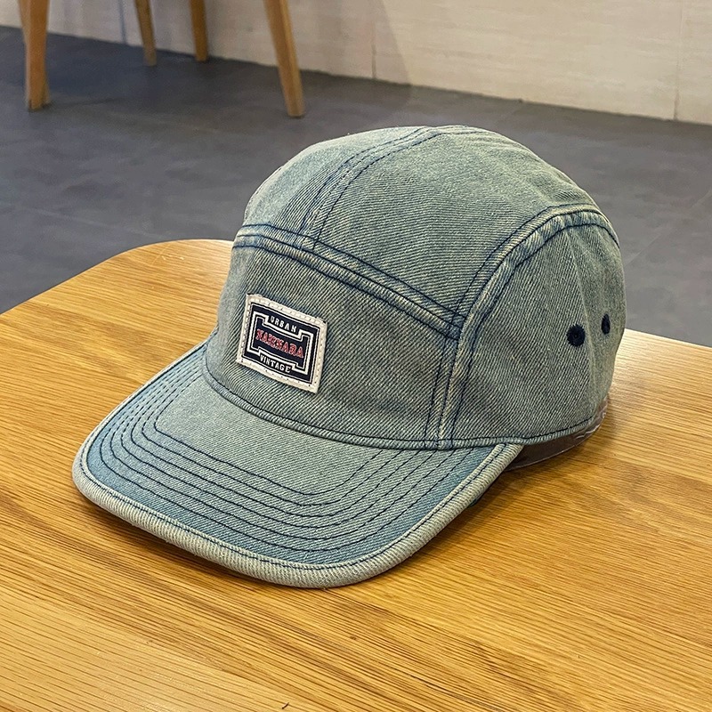 Vintage Flat Brim Denim Baseba - огляд і ціна Corduroy Cap 5 Panel