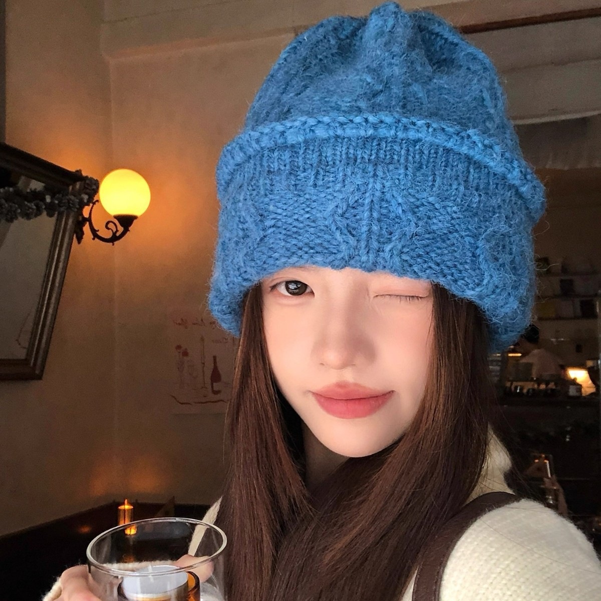 Cream Cable Knit Beanie Women  - огляд і ціна Beanie Cuffed Knit