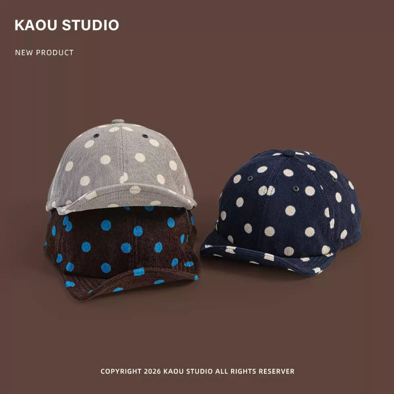 Unisex Polka Dot Corduroy Base - огляд і ціна Corduroy Cap 5 Panel