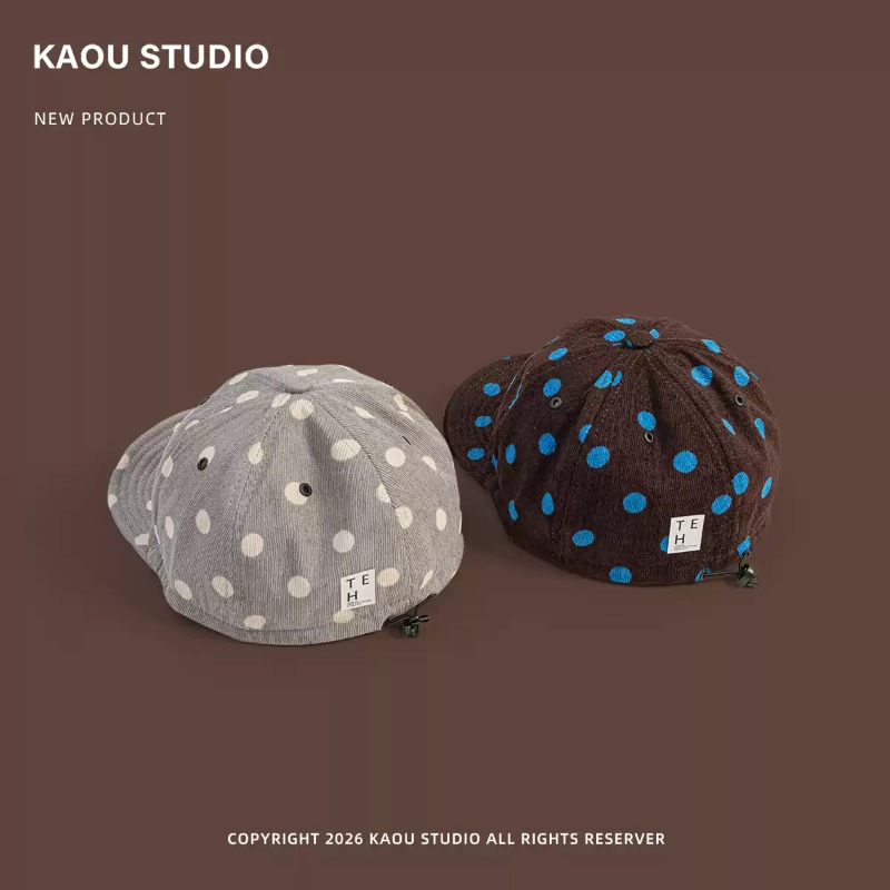 Unisex Polka Dot Corduroy Base - огляд і ціна Corduroy Cap 5 Panel