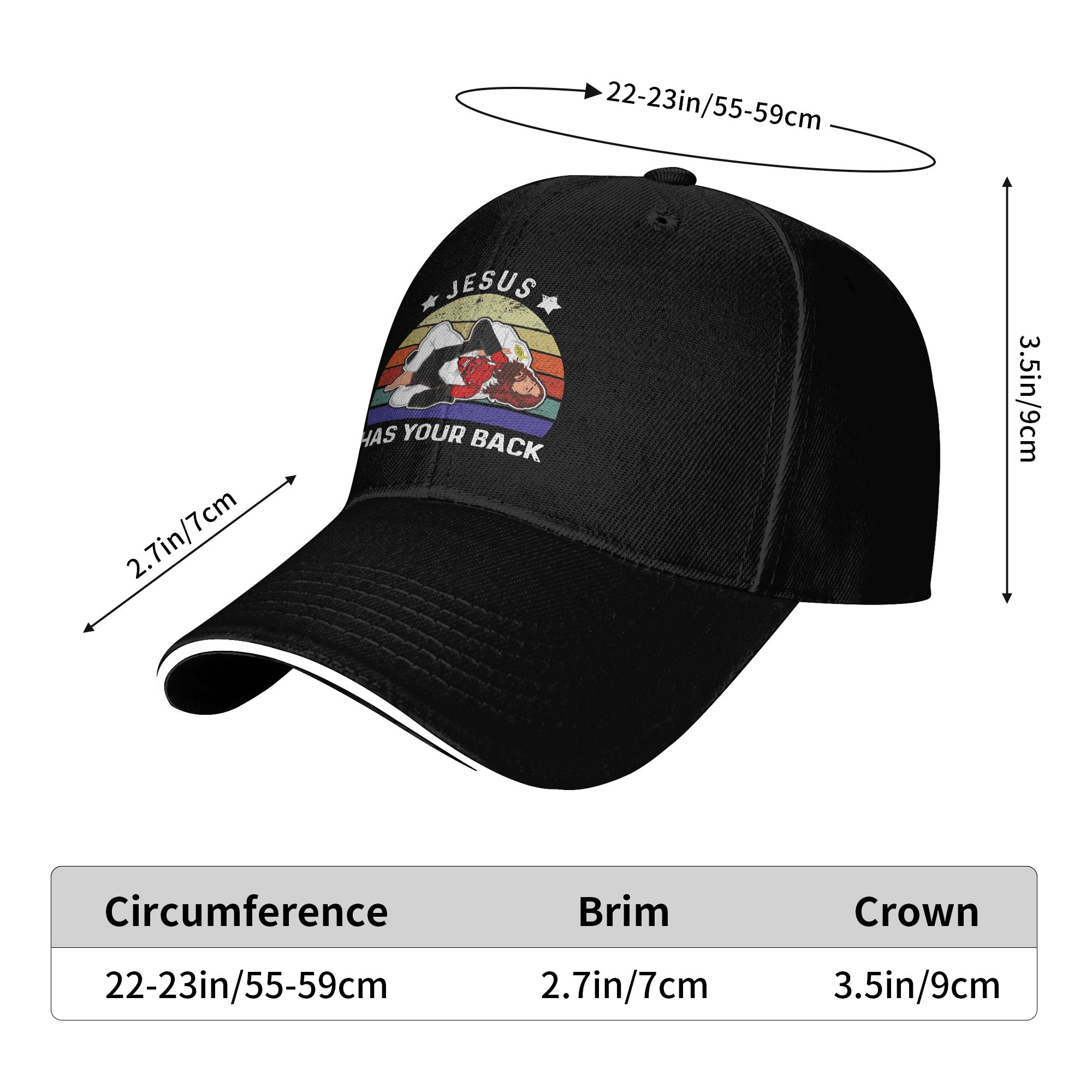 Jesus Has Your Back Jiu Jitsu  - огляд і ціна Golf Cap Dad