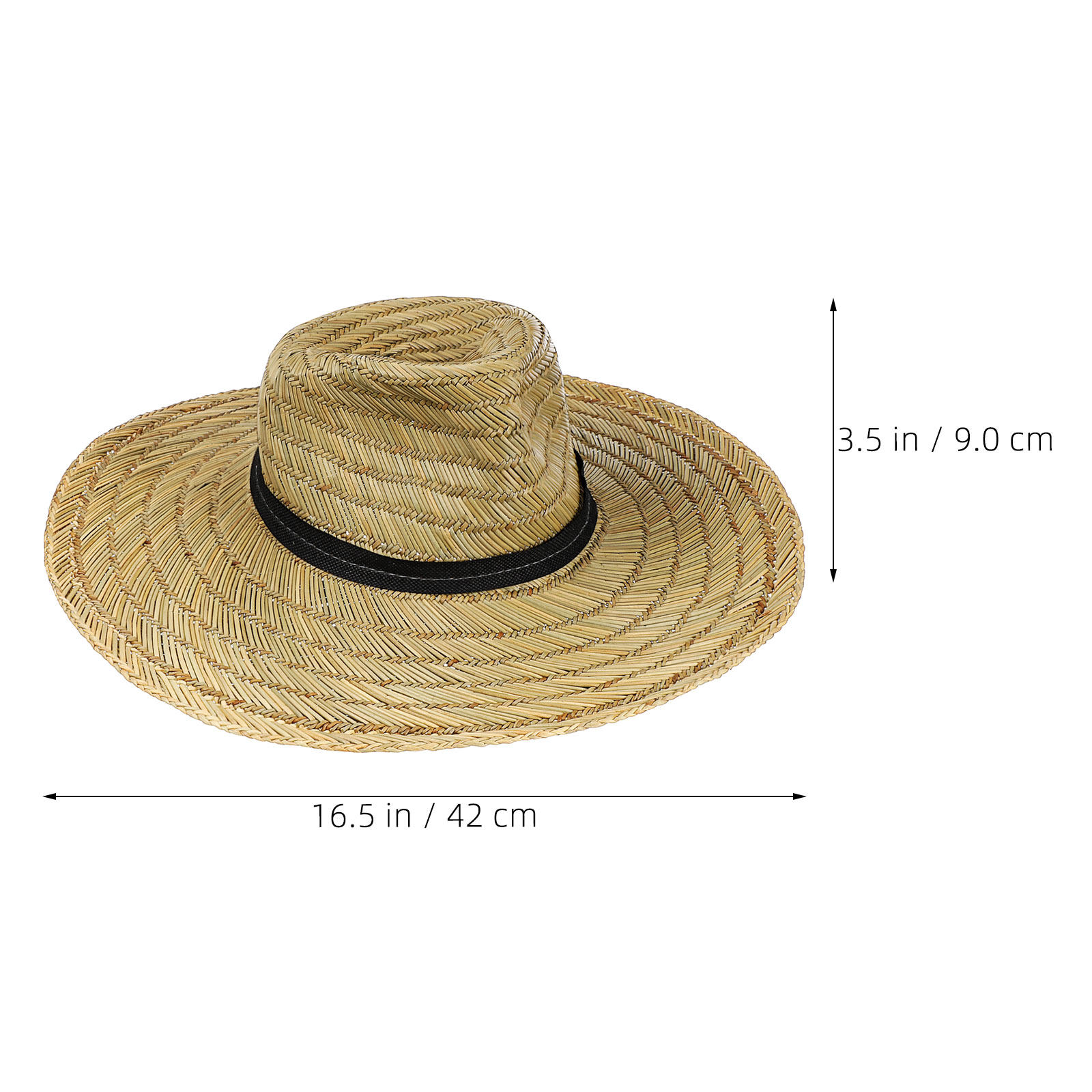 2Pcs Wide Brim Straw Hats Men  - огляд і ціна Cowboy Hat Straw